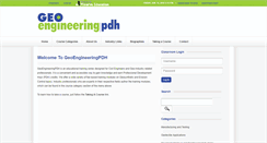 Desktop Screenshot of geoengineeringpdh.com
